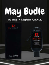 Premium Hooded Gym Towel + Gorilla Grip Liquid Chalk
