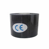 Muscle Engineering Black / 5cm x 5m Cotton Elastic Kinesiology Tape 100% Cotton Cotton Elastic Kinesiology Tape 100% CottonCotton Elastic Kinesiology