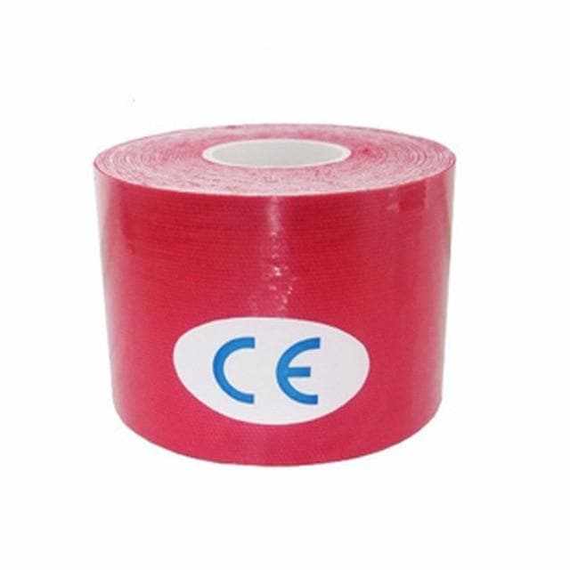Muscle Engineering Red / 5cm x 5m Cotton Elastic Kinesiology Tape 100% Cotton Cotton Elastic Kinesiology Tape 100% CottonCotton Elastic Kinesiology