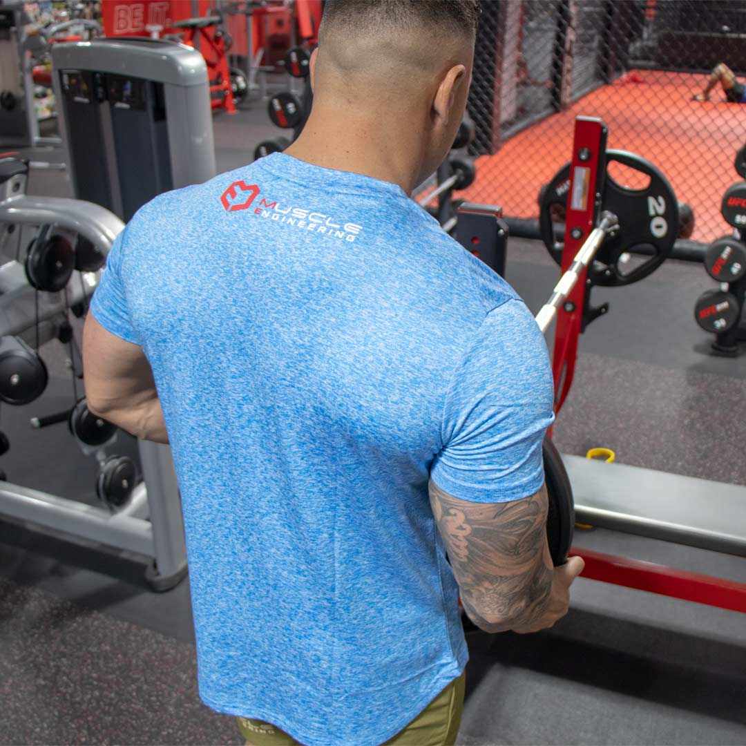 MuscleEngineering Blue Magic Moisture Wicking Training T-Shirt Blue Magic Moisture Wicking Training T-ShirtBlue Magic Moisture Wickin