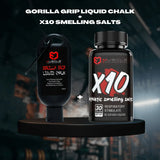 Muscle Engineering Fitness Accessory Gorilla Grip Liquid Chalk + X10 Athletic Smelling Salts