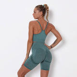 MuscleEngineering Leggings Set S / Jaded ME- Curve Seamless Set