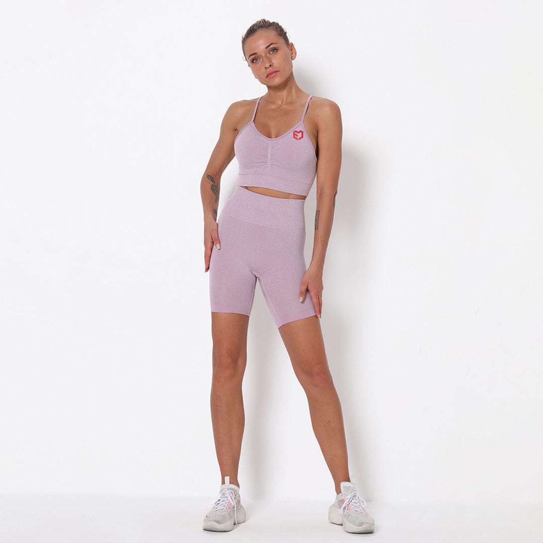 MuscleEngineering Leggings Set S / Lilac ME- Curve Seamless Set