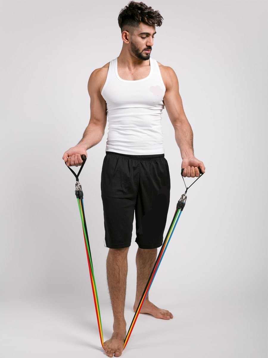Muscle Engineering 11 Pcs Resistance Tube Bands Set 11 Pcs Resistance Tube Bands Set11 Pcs Resistance Tube Bands Set