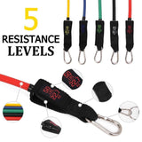 Muscle Engineering Power G - 15 Pcs Resistance Tube Bands Set Power G - 15 Pcs Resistance Tube Bands Set- 15 Pcs Resistance Tube Ban