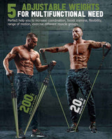 Muscle Engineering Resistance bands 12 Pcs Resistance Tube Bands Set