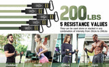 Muscle Engineering Resistance bands 12 Pcs Resistance Tube Bands Set