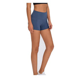 MuscleEngineering XS / Soft Blue ME- High Waisted Bike Training Shorts ME- High Waisted Workout Training Shorts