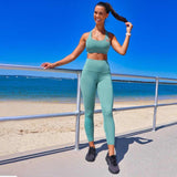 Muscle Engineering Leggings Set XXS / Mint (Khaki) Sylk Active Set