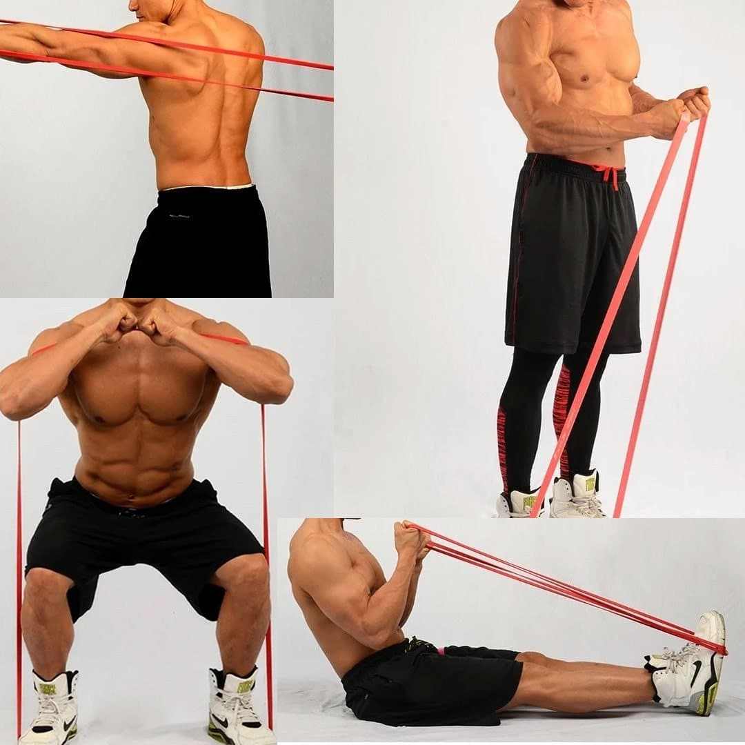 Muscle Engineering Resistance bands 4 Pce Heavy Duty Large Loop Resistance Bands Set 4 Pce Heavy Duty Large Loop Resistance Bands Set4 Pce Heavy Duty Large