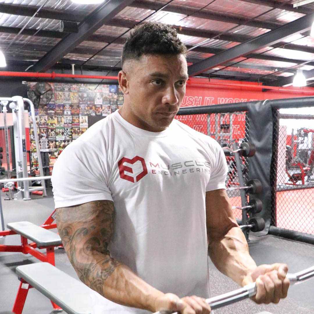 MuscleEngineering ME- Mens Essential Long Training T-Shirt ME- Mens Essential Long Training T-Shirt- Mens Essential Long Training